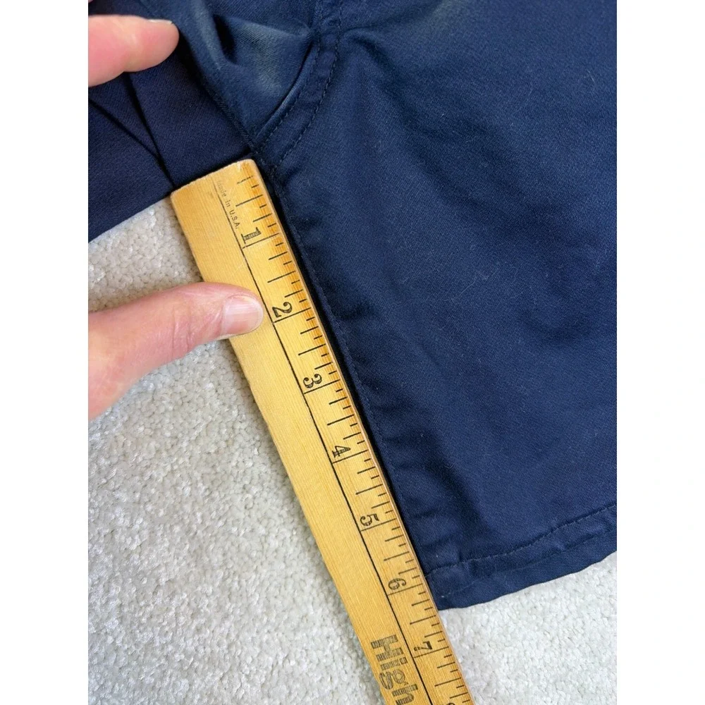 Caliville Shorts Mens XL Navy Blue Stretch Flat Front Chino 6.5" Inseam NEW - Picture 6 of 6